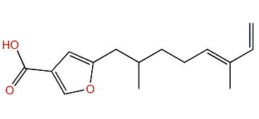 (E)-5-(2,6-Dimethyl-5,7-octadienyl)-furan-3-carboxylic acid